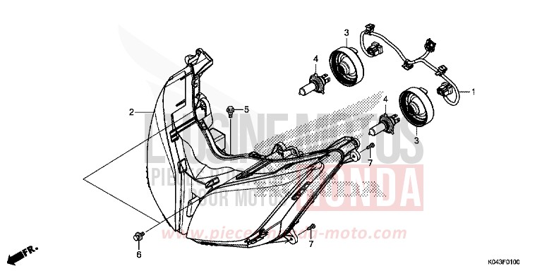 PROJECTEUR de Forza 300 SEAL SILVER METALLIC (NHA14) 2013